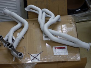 302 Camaro Z28 headers with Swain Tech White Lightning coating