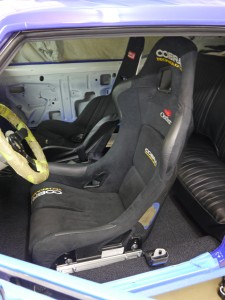 Cobra Suzuka Technology and Kirkey roadrace seat in Jason Rhoades 1967 Camaro