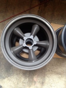 Vintage Engineering magnesium Torq-Thrust wheels for Jason Rhoades 1967 Z28 Camaro