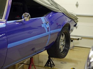 Rear Jongbloed wheel on Jason Rhoades 1967 STX Camaro with Yokohama Advan Neova AD08 tire 265/40-18