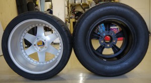 back side of Jongbloed racing and Vintage Engineering wheels from Jason Rhoades 1967 STX Camaro