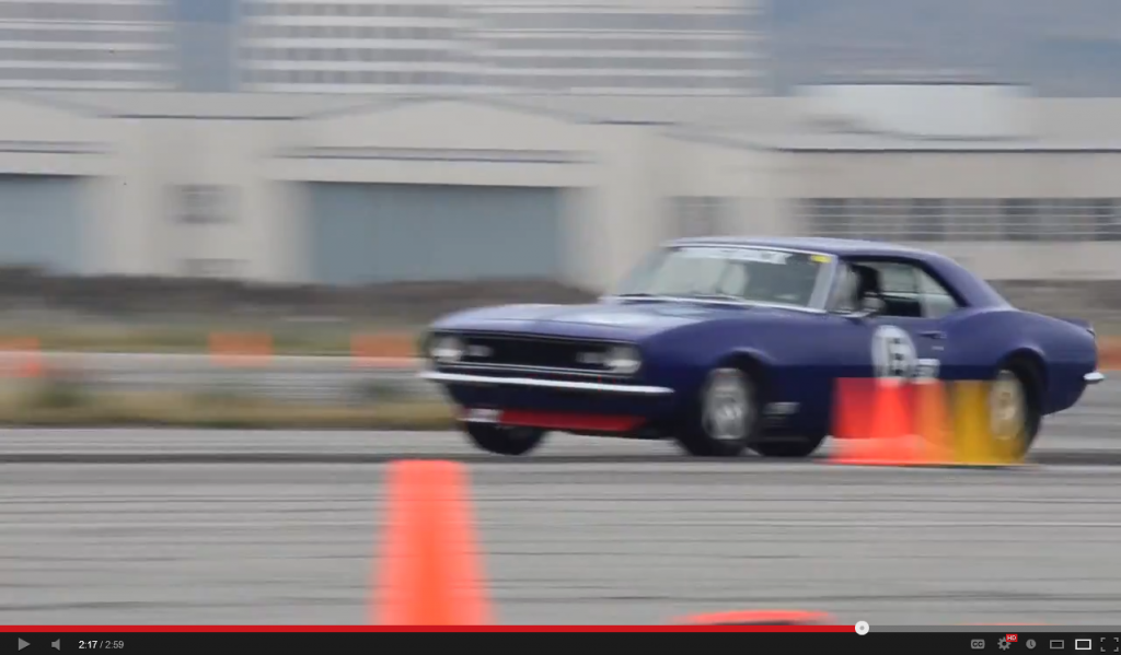 Jason Rhoades STX Camaro lifts a front tire