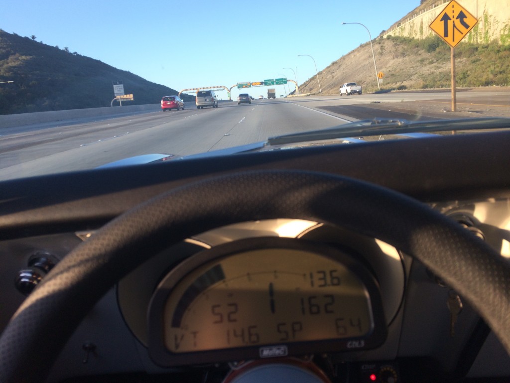 J-Rho's Camaro on the freeway