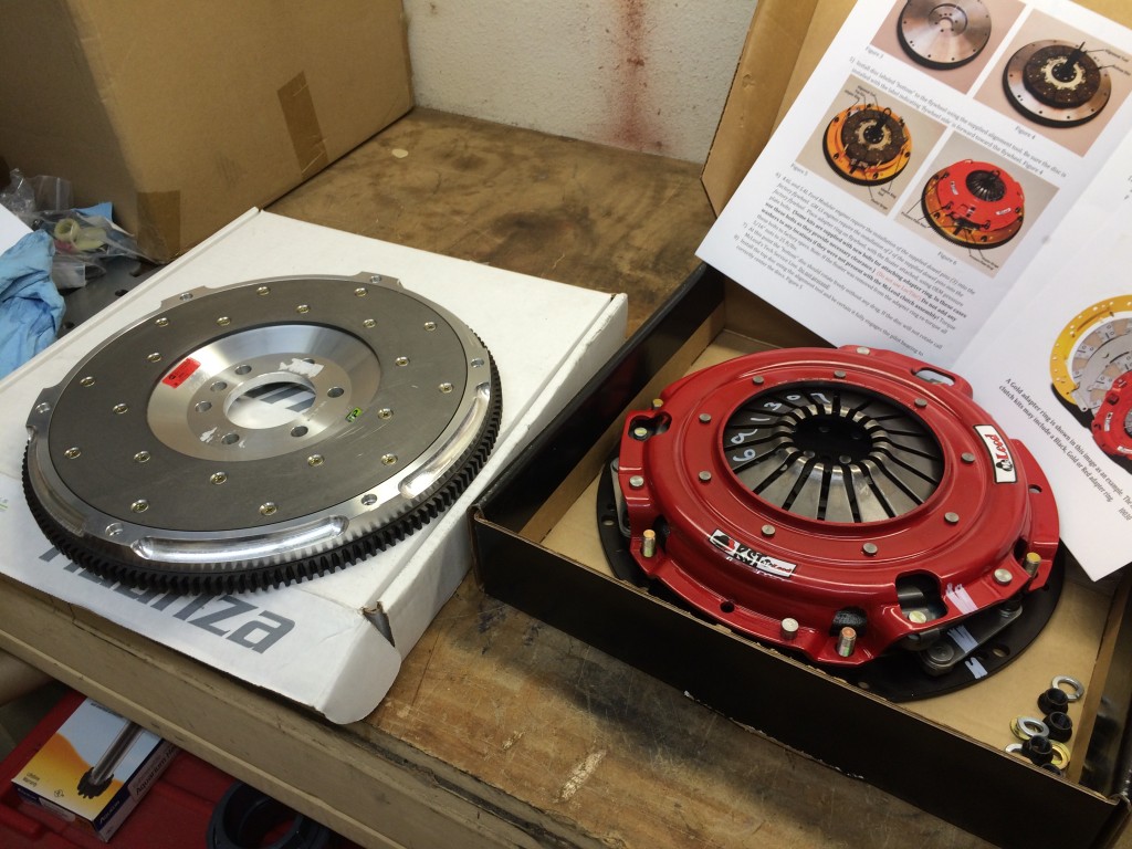 McLeod RST twin disc clutch and Fidanza aluminum flywheel